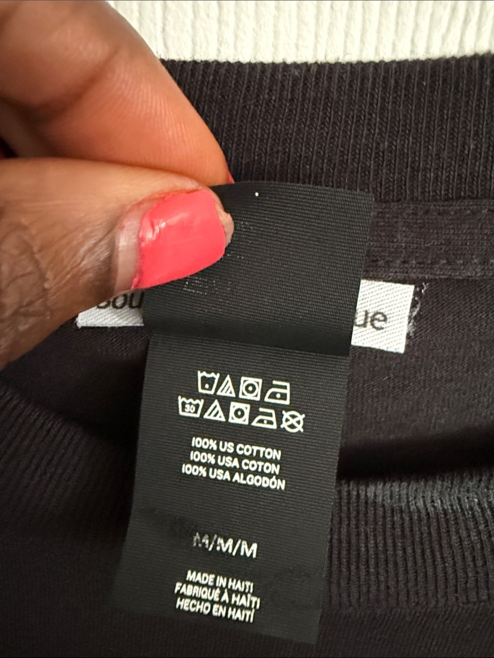 Hanes Black Graphic Tee with Blue Classic Car - Picture 3 of 7